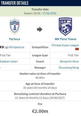 九游体育官网-德转：武汉三镇新援卡迪斯的转会费为200万欧